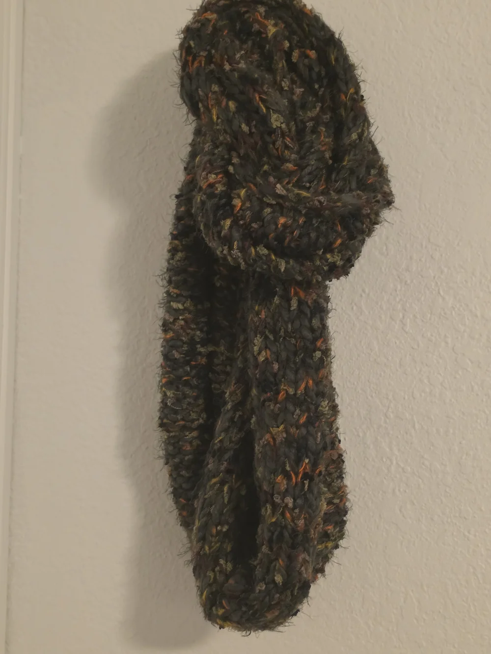 Steve Madden Olive Multi-Color Knit Infinity Scarf